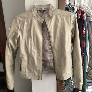 Faux leather jacket